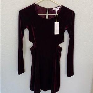 NWT BCBG Cut Out Velvet Dress